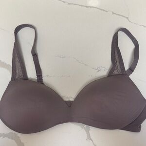 Maidenform Lace Trim Bra in Brown